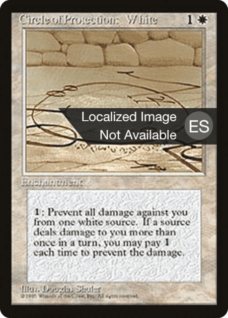 Circle of Protection: White (18) — Fourth Edition Foreign Black Border