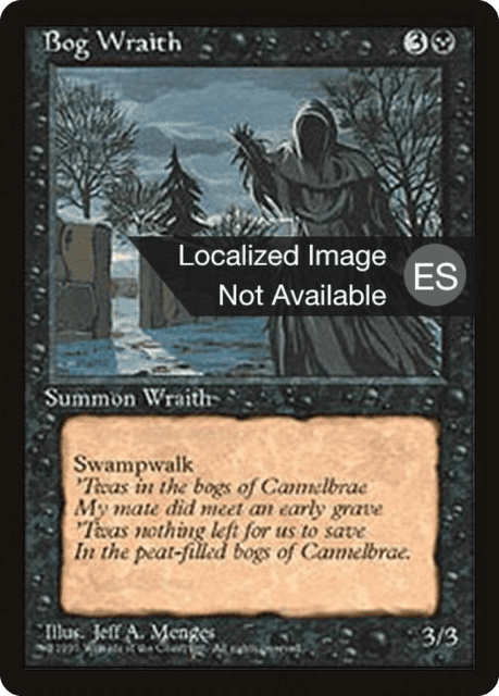 Bog Wraith (124) — Fourth Edition Foreign Black Border