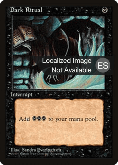 Dark Ritual (129) — Fourth Edition Foreign Black Border