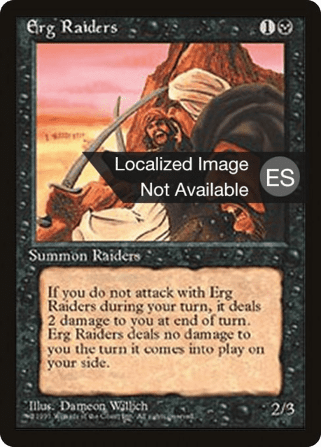 Erg Raiders (135) — Fourth Edition Foreign Black Border