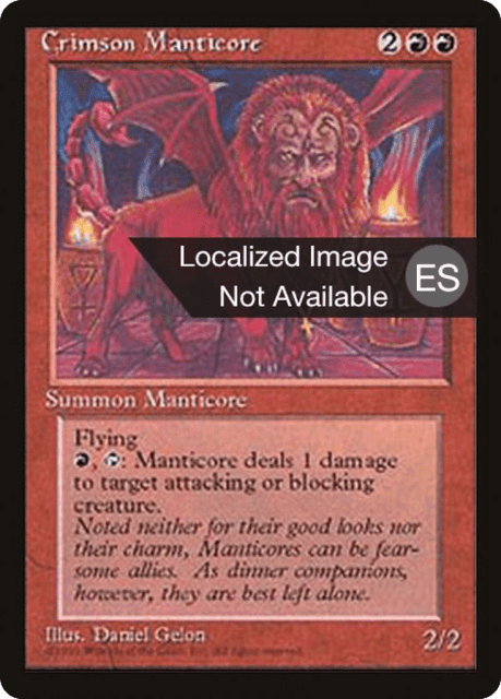 Crimson Manticore (183) — Fourth Edition Foreign Black Border
