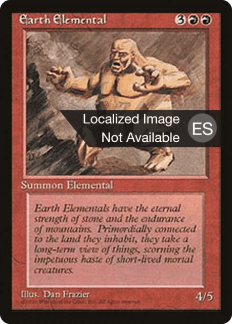 Earth Elemental (188) — Fourth Edition Foreign Black Border