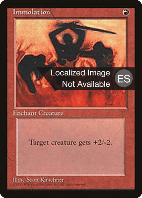 Immolation (204) — Fourth Edition Foreign Black Border