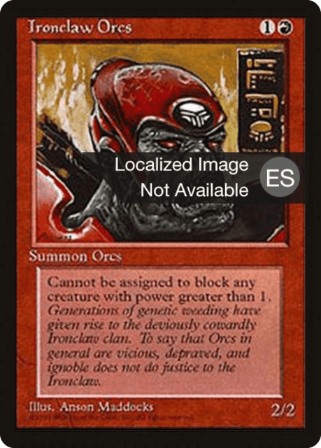 Ironclaw Orcs (206) — Fourth Edition Foreign Black Border