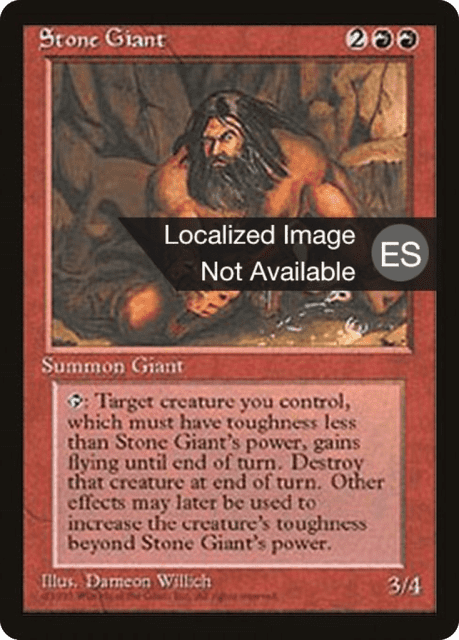Stone Giant (223) — Fourth Edition Foreign Black Border