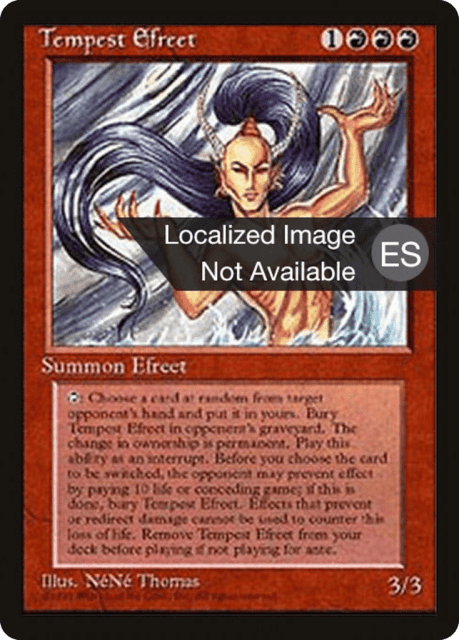 Tempest Efreet (225) — Fourth Edition Foreign Black Border