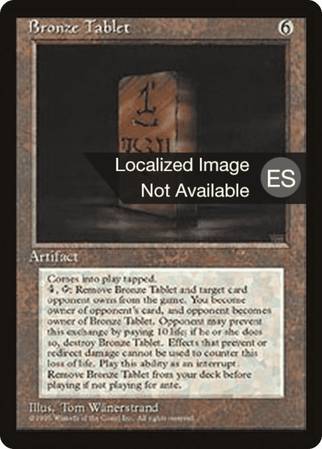 Bronze Tablet (303) — Fourth Edition Foreign Black Border