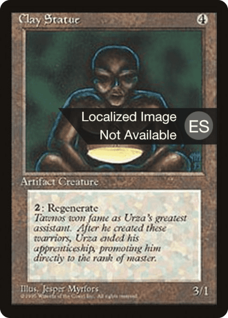 Clay Statue (305) — Fourth Edition Foreign Black Border