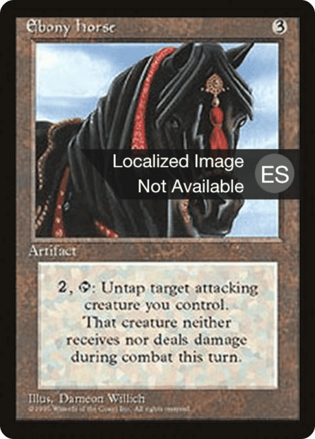 Ebony Horse (318) — Fourth Edition Foreign Black Border