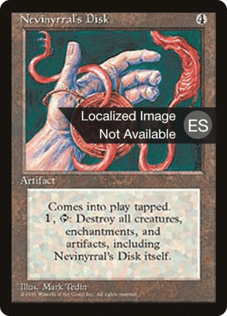 Nevinyrral's Disk (338) — Fourth Edition Foreign Black Border
