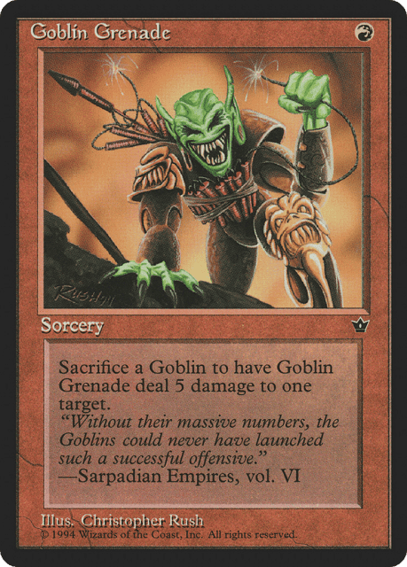 Goblin Grenade (56c) — Fallen Empires