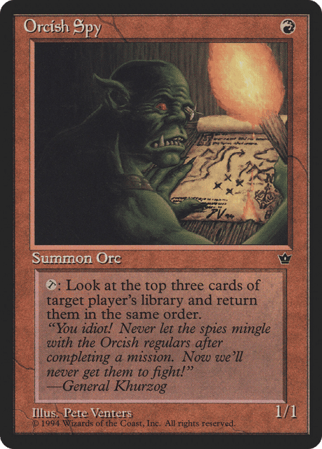 Orcish Spy (61c) — Fallen Empires