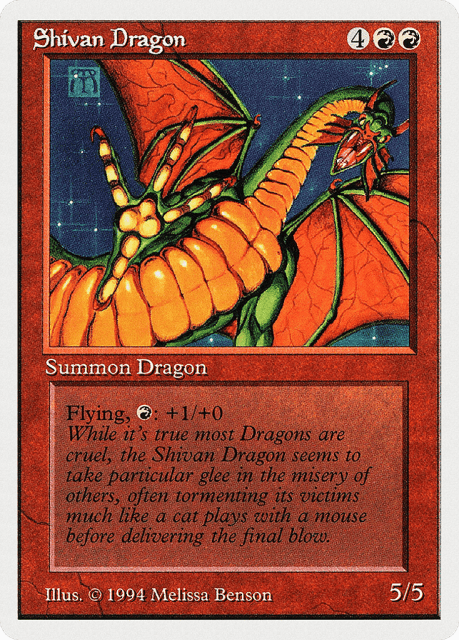 Shivan Dragon (177) — Summer Magic / Edgar
