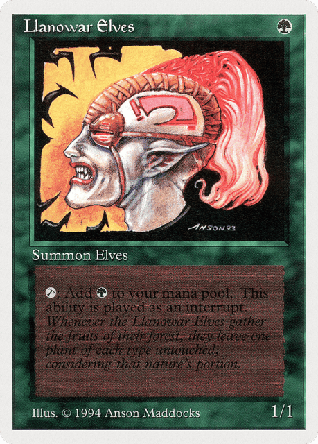 Llanowar Elves (211) — Summer Magic / Edgar