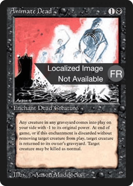 Animate Dead (93) — Foreign Black Border