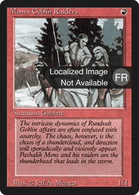 Mons's Goblin Raiders (167) — Foreign Black Border