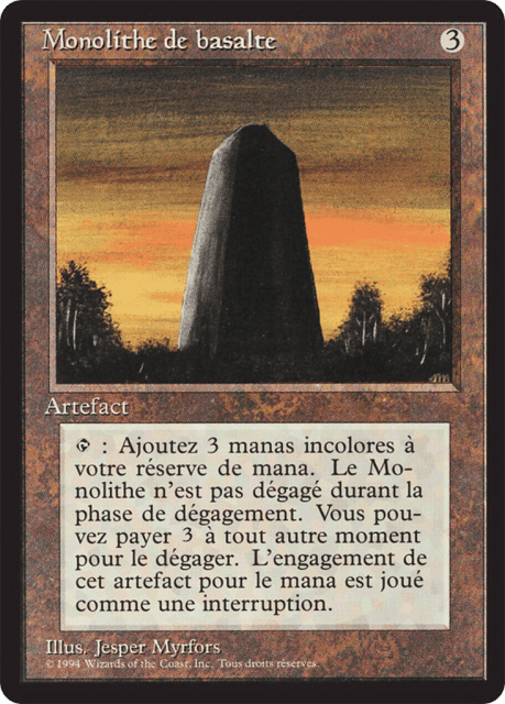Basalt Monolith (235) — Foreign Black Border