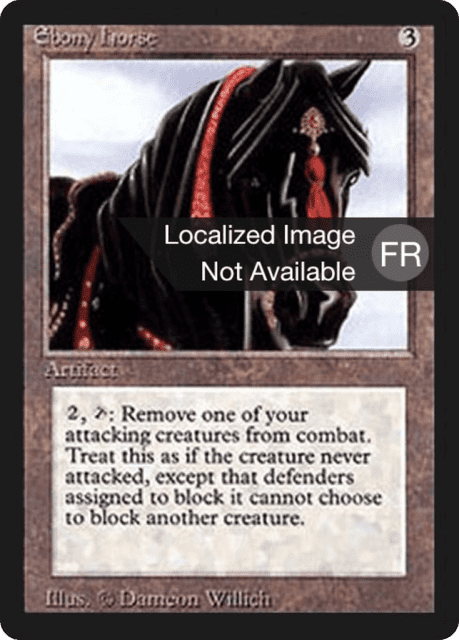 Ebony Horse (247) — Foreign Black Border
