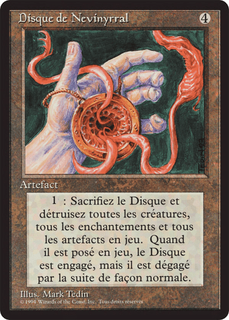 Nevinyrral's Disk (267) — Foreign Black Border