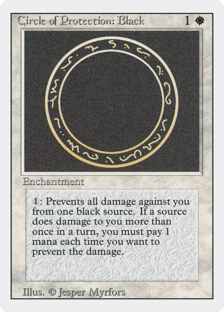 Circle of Protection: Black (9) — Revised Edition