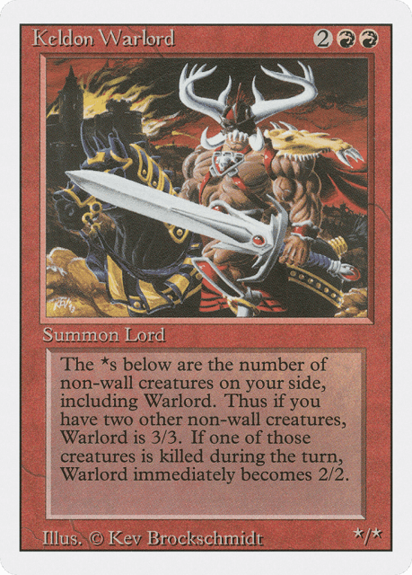 Keldon Warlord (160) — Revised Edition