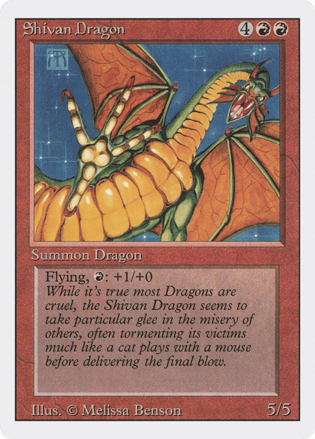 Shivan Dragon (177) — Revised Edition