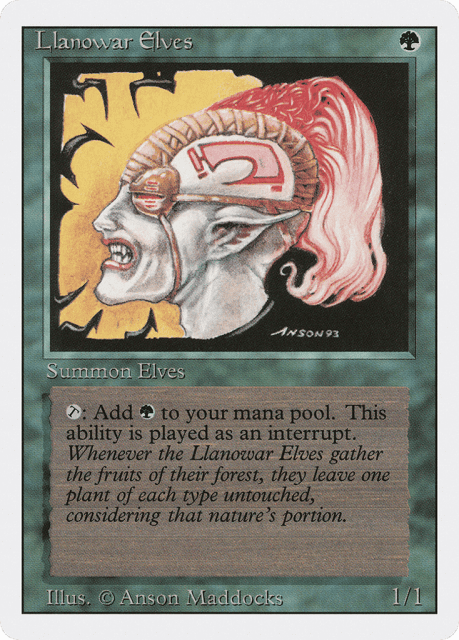 Llanowar Elves (211) — Revised Edition