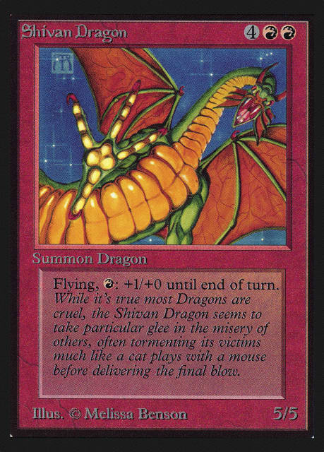 Shivan Dragon (175) — Collectors' Edition