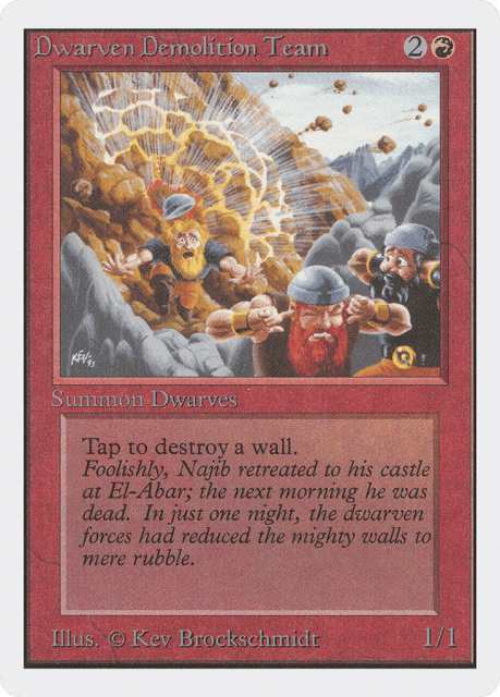 Dwarven Demolition Team (143) — Unlimited Edition