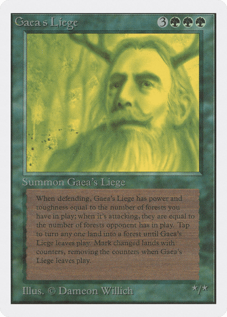 Gaea's Liege (197) — Unlimited Edition
