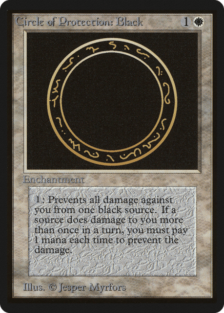 Circle of Protection: Black (10) — Limited Edition Beta