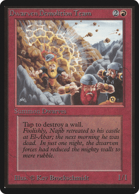 Dwarven Demolition Team (143) — Limited Edition Beta