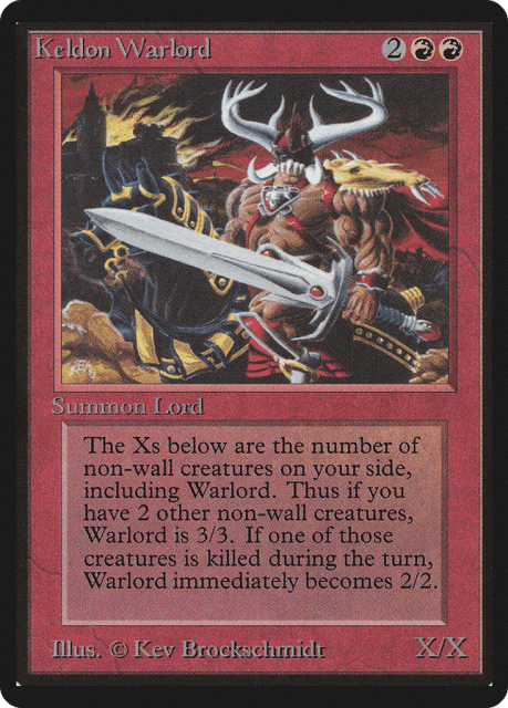 Keldon Warlord (161) — Limited Edition Beta