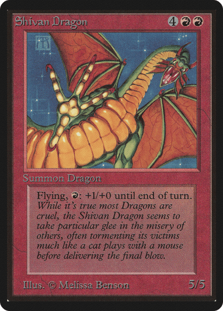 Shivan Dragon (175) — Limited Edition Beta