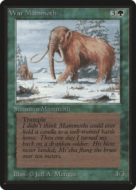 War Mammoth (228) — Limited Edition Beta
