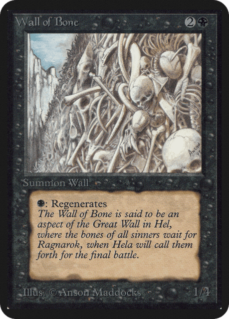 Wall of Bone (132) — Limited Edition Alpha