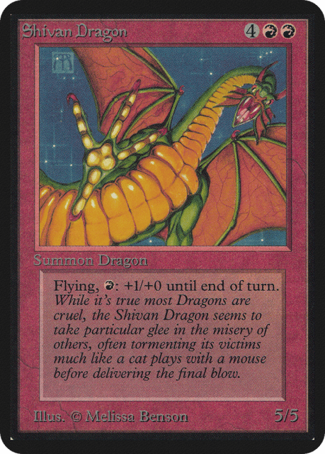 Shivan Dragon (174) — Limited Edition Alpha