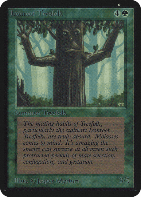 Ironroot Treefolk (203) — Limited Edition Alpha