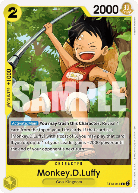 Monkey.D.Luffy (14) — Ultra Deck: The Three Brothers