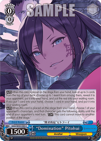 “Domination” Pitohui — [EX] Extra Booster SAO Alternative – Gun Gale Online – 2