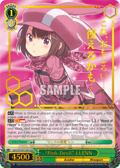 "Pink Devil" LLENN — SAO Alternative – Gun Gale Online –