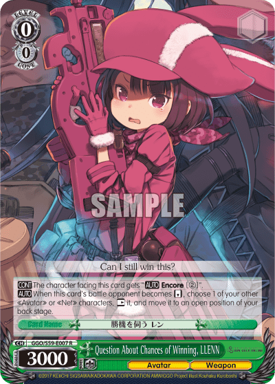 Question About Chances of Winning, LLENN — SAO Alternative – Gun Gale Online –
