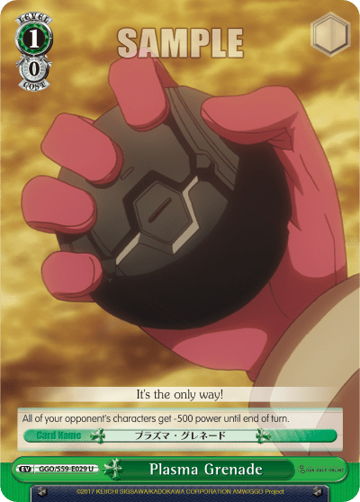 Plasma Grenade — SAO Alternative – Gun Gale Online –