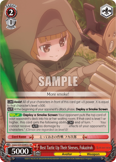 Best Tactic Up Their Sleeves, Fukaziroh (Holo) — SAO Alternative – Gun Gale Online –