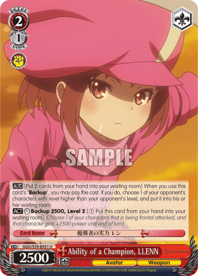 Ability of a Champion, LLENN — SAO Alternative – Gun Gale Online –