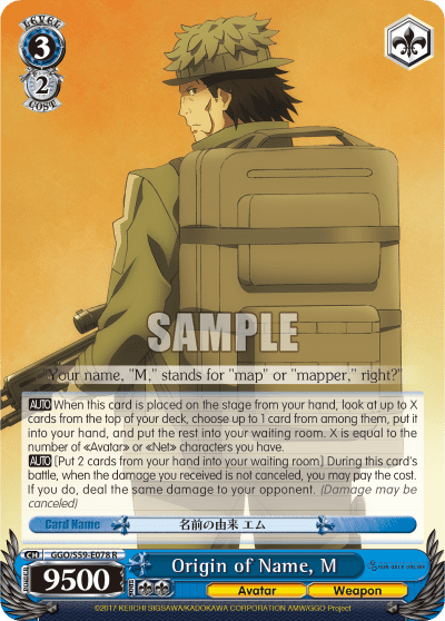Origin of Name, M — SAO Alternative – Gun Gale Online –