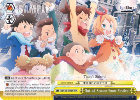 Out-of-Season Snow Festival — Re:ZERO -Starting Life in Another World- Memory Snow