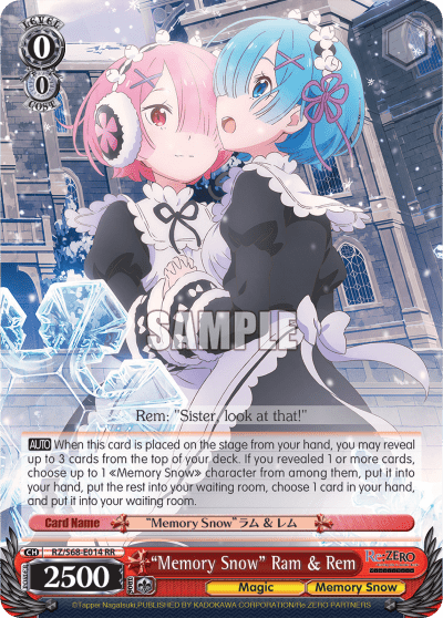 "Memory Snow" Ram & Rem — Re:ZERO -Starting Life in Another World- Memory Snow