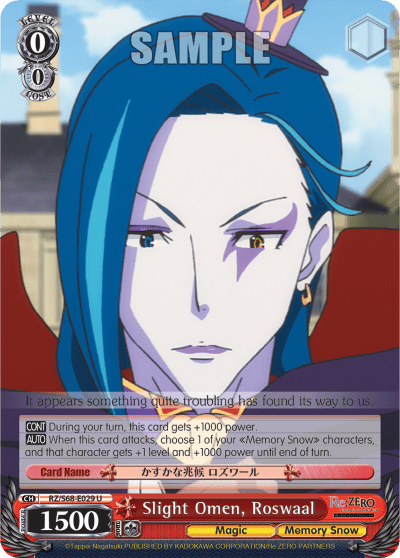 Slight Omen, Roswaal — Re:ZERO -Starting Life in Another World- Memory Snow
