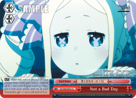 Not a Bad Day — Re:ZERO -Starting Life in Another World- Memory Snow